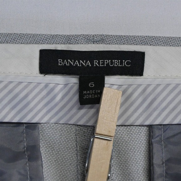 Banana Republic 6 Gray Heather Ryan Straight StretDress‎ Pants - Picture 3 of 7